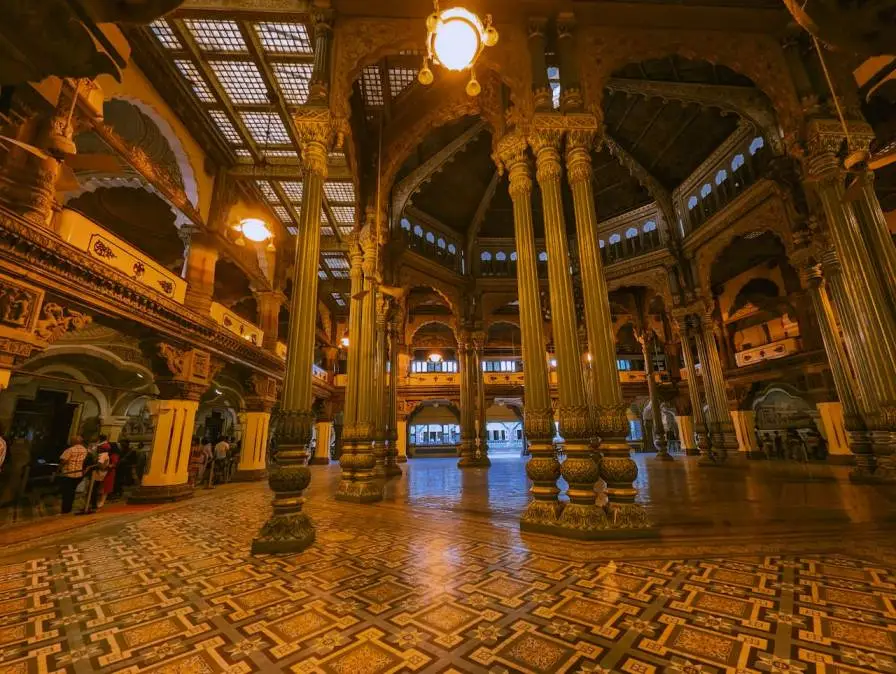 Discover karnataka Mysore palace light up in night